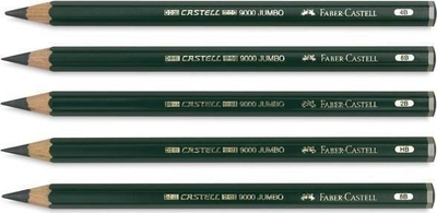 Laps Faber Castell CASTELL 9000 HB, set 12 copë, jeshil