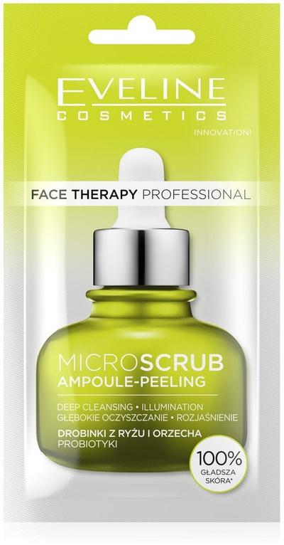 Peeling eksfoliues për fytyrë Microscrub Ampoule, për lëkurë të yndyrshme dhe me papastërti