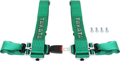 Rripa sigurie garuese Takata Replica 4p, 3\", sportivë, jeshilë