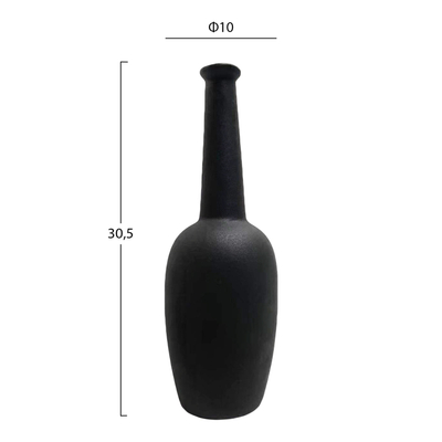 Dekor tavoline qeramike Elendil Φ10x30Hcm (HM4592.02), zezë