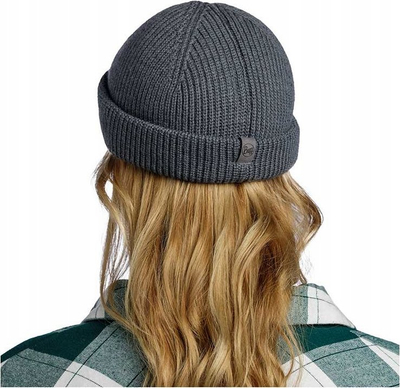 Kapelë beanie Buff Ervin Merino 13232390110, lesh merino, gri graphite