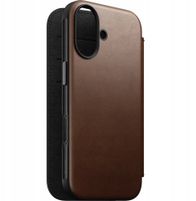 Këllëf folio Nomad Modern Leather për iPhone 17, lëkurë, MagSafe, kafe