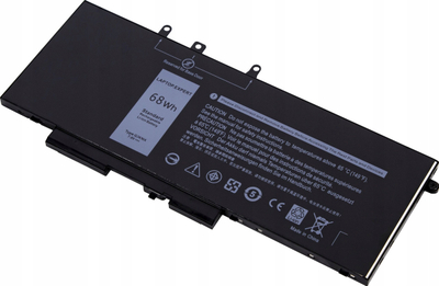 Bateri laptopi Avacom për Dell Latitude 5480 5580, Li Pol 7.6V, 8947mAh 68Wh, e zezë