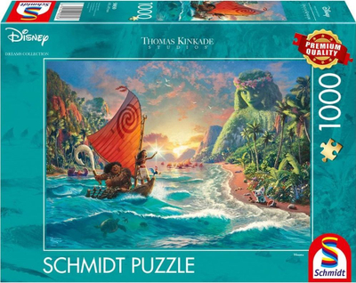 Puzzle për të rritun Schmidt Thomas Kinkade Disney Moana, 1000 copa, bardhezi