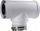 Adapter oxhaku SpiroFlex VST 60/100 në 80/125, çelik inox, i bardhë