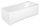Vaskë banjo Virgo Bathtub 170x75 cm, akrilik, e bardhë