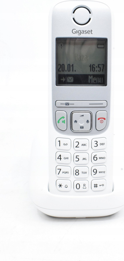 Telefon pa tela Gigaset A690, analog DECT, Caller ID, i bardhë