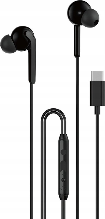 Kufje me kabllo Dudao X3C Plus, USB C, 1.2m, të zeza