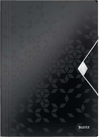 Folder me elastik Leitz WOW, A4, 15mm, i zi