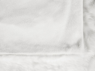 Batanije TOURZA Faux Fur, 180 x 220 cm, e bardhë