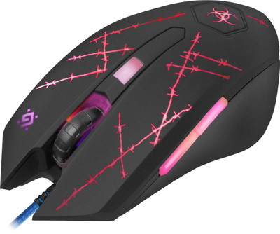 Maus lojërash Defender FORCED GM-020L, USB, 3200 DPI, i zi