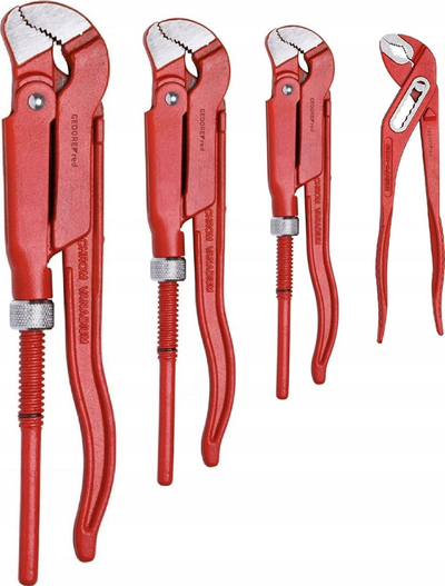 Çelës tuba Gedore RED 3301168, S-jaw, 1.1/2", 420mm, i kuq