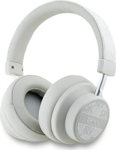 Kufje wireless on ear DKNY Checkered Pattern, Bluetooth 5.3, 32 orë bateri, ngjyrë pearl