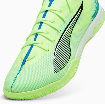 Внатрешни футбалски копачки PUMA Ultra Match It, машки, бр. 42.5, зелени со бела
