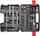 Сет алат Top Tools 38D550, 47 парчиња, глави 1/4" и 1/2", црна пластична кутија
