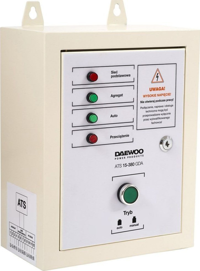 Modul automatizimi për gjenerator Daewoo ATS 15-380GDA, trefazor, montim në mur, gri