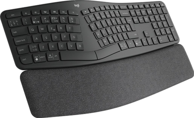 Tastierë Logitech ERGO K860, ergonomike, wireless, e zezë
