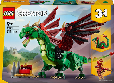 Set ndërtimi LEGO Creator Dragoi Mesjetar 3n1, shumëngjyrësh