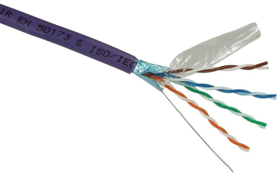 Kabllo rrjeti Solarix CAT5E FTP LSOH, 100MHz, 500m, portokalli