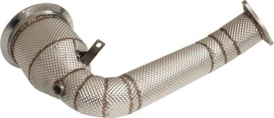 Downpipe TurboWorks Porsche Panamera 971 3.0T, çelik inox, me heat shield