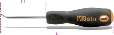 Shënues i hollë preciz Beta Tools 1687AC, majë 90°, L1 80mm, i zi