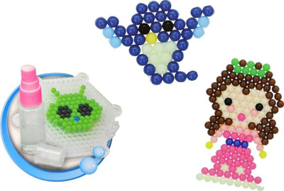 Set lodër me rruaza uji Leantoys Princesses, DIY, 8 ngjyra, shumëngjyrësh