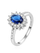Unazë fejese Beneto AGG267, argjend 925, gur cirkoni blu, 56 mm