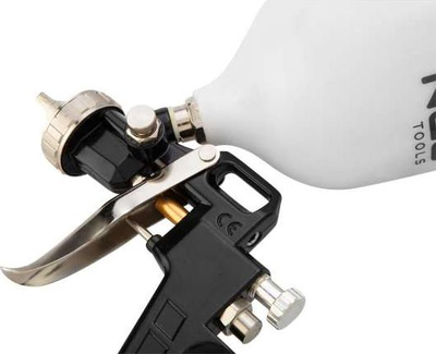Pistole boje Neo Paint Spray Gun, grykë 1.5 mm, depozitë 0.6 L, ngjyrë argjendtë