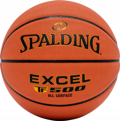 Top basketbolli Spalding Excel TF 500, për në palestër edhe jashtë, portokalli