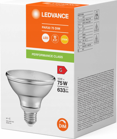 Llambë reflektor LED LEDVANCE Par30 Dim P, 10W, E27, dritë e bardhë e ngrohtë