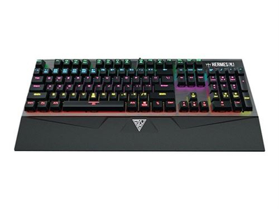 Механичка тастатура Gamdias Hermes M1, германски распоред, осветлување 7 бои RGB, црна