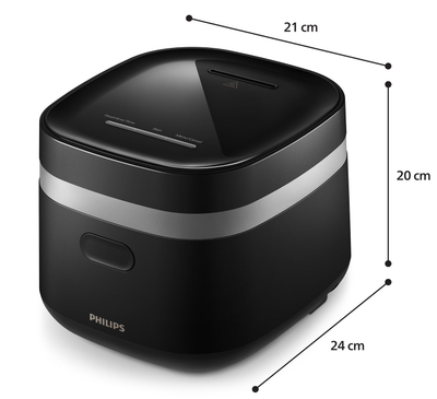 Мултифункционална тенџере Philips HD3090-80, 1.8L, екран на допир, црна