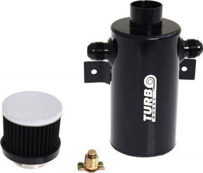 Depozitë vaji TurboWorks Oil Catch Tank, 0.75L, AN10, e zezë