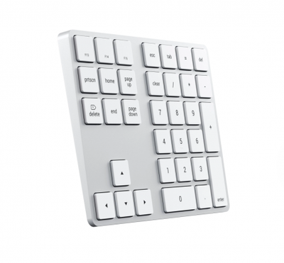 Shtesë numerike për tastierë Satechi Aluminum Bluetooth, e argjendtë