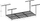 Raft tavani Ergosolid Strong Garage Ceiling Shelf Basement Rack, kapacitet 200kg, çelik, i zi