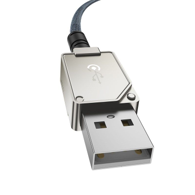 Kabllo USB Baseus Aramid Fiber, USB A në Lightning, 1 m, e bardhë