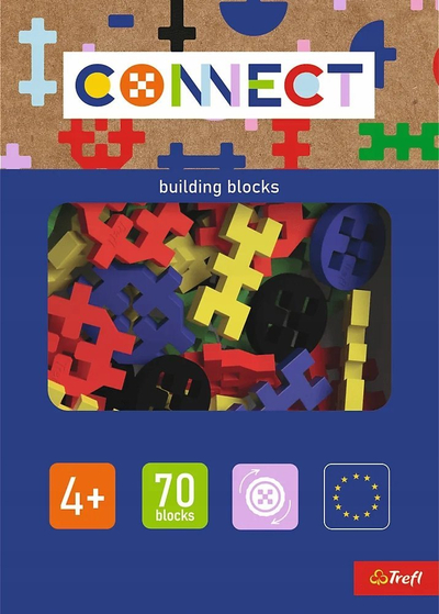 Set lodrash ndërtuese Connect Basic 70 Boy, 70 pjesë, për fëmijë 4+