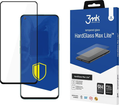 Xham mbrojtës 3MK HardGlass Max Lite për OnePlus Nord CE 5G dhe Nord 2 5G, 9H, transparent