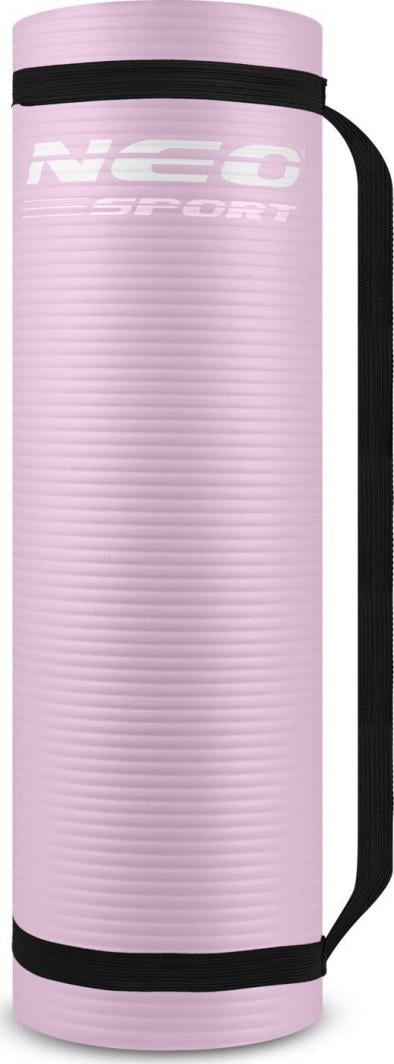 Tapet fitnesi Neo-Sport Training Mat NS-922, 183x60x1 cm, rozë