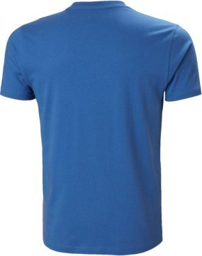 Bluzë Helly Hansen HH Box 53285, pambuk 100%, me mëngë të shkurtra, blu