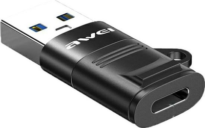 Adapter USB Awei CL-13, USB-C në USB-A 3.0, i zi