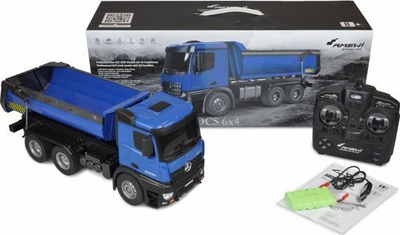 Kamion lodër Amewi Mercedes-Benz Arocs 6x4, 1:14, RTR, blu