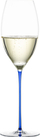 Gotë vere e bardhë Enoteca Colors Limited Edition, punim dore, kërcell blu, transparente