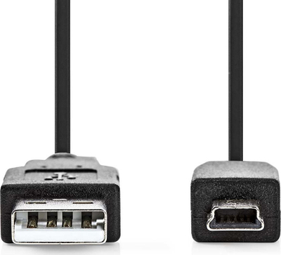 Kabllo USB Nedis CCGL60300BK20, USB 2.0, 2 m, e zezë