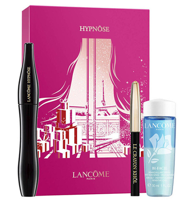 Set Lancome Hypnose Drama maskarë 6.5 g + laps për sy Le Crayon Khol 0.7 g + solucion për pastrimin e grimit Bi-Facil 30 ml
