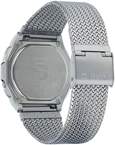 Orë digjitale Casio Vintage Iconic A1000MA-7EF (007), e argjendtë