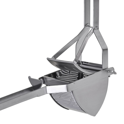 Shtypës patatesh Gefu Potato Press Das Original, çelik inox, argjendtë