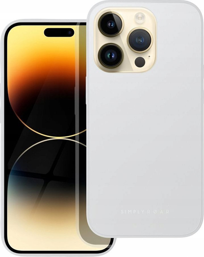 Kapotë Roar Matte Glass për iPhone 14, qelq mat, Steel