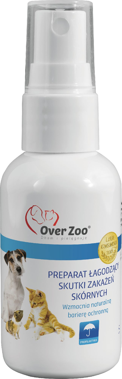 Preparat për kujdesin e lëkurës për qen Over Zoo, 50 ml