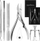 Сет за враснати нокти Nail Correction, 6 алати од хируршки челик, со кутија, сребрена боја